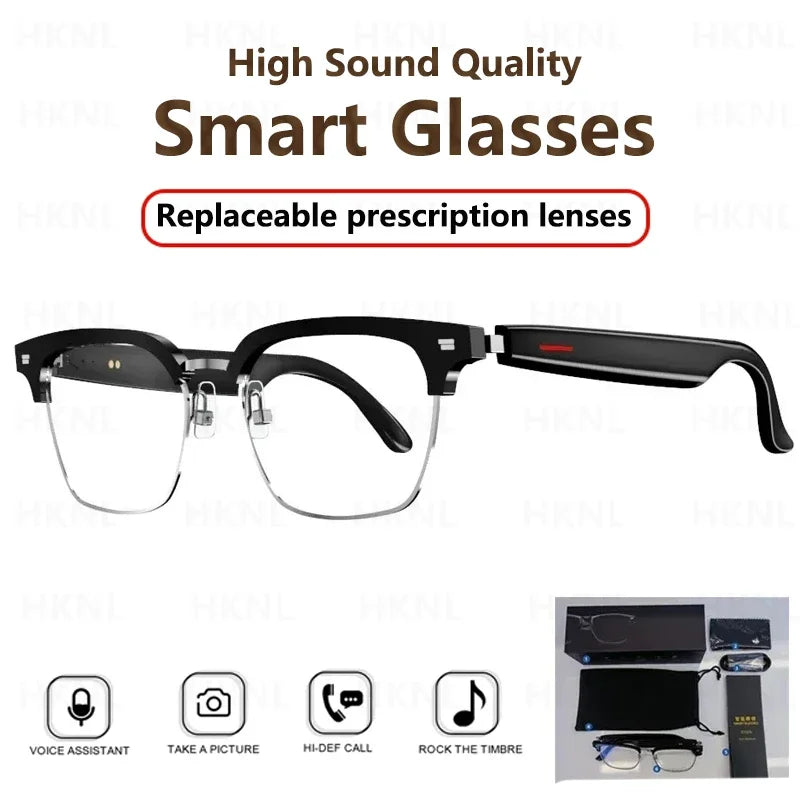 Control Camera Smart Music Sunglasses Earphones Wireless Bluetooth Headset HIFI Sound Headphone Driving Glasses Hands-free Call