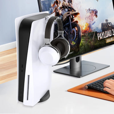 Headphone Stand Mount Easy To Install Gaming Headset Hanger Holder Headphone Holder for PS5/PS5 Slim Console Game Accessories