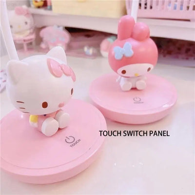 Kawaii Sanrio Cinnamoroll My Melody Cartoon LED Desktop Bedside Desk Lamp Night Light Ornaments Daily Necessities