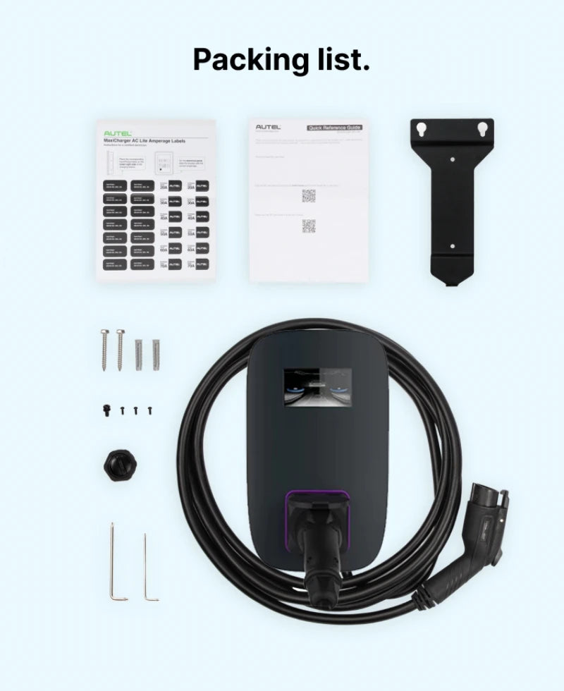 EV Charger 32A 7KW Electric Vehicle Car Charger EVSE Wallbox 11KW 22KW 3Phase Type2 / Type1 Cable IEC62196-2 Socket APP Control