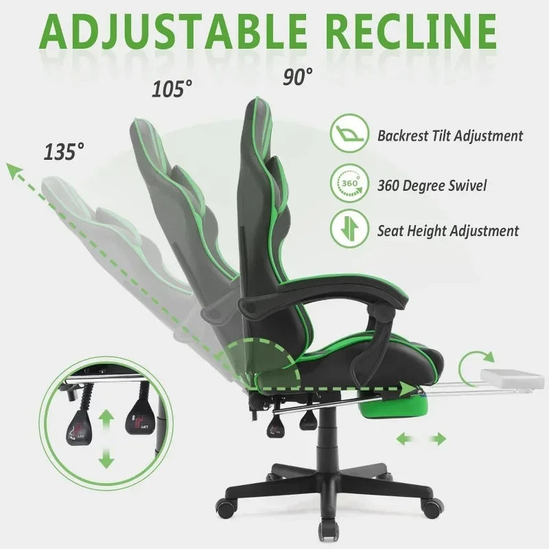 Ferghana E-Sports Chair,Green Gaming ,Office Computer