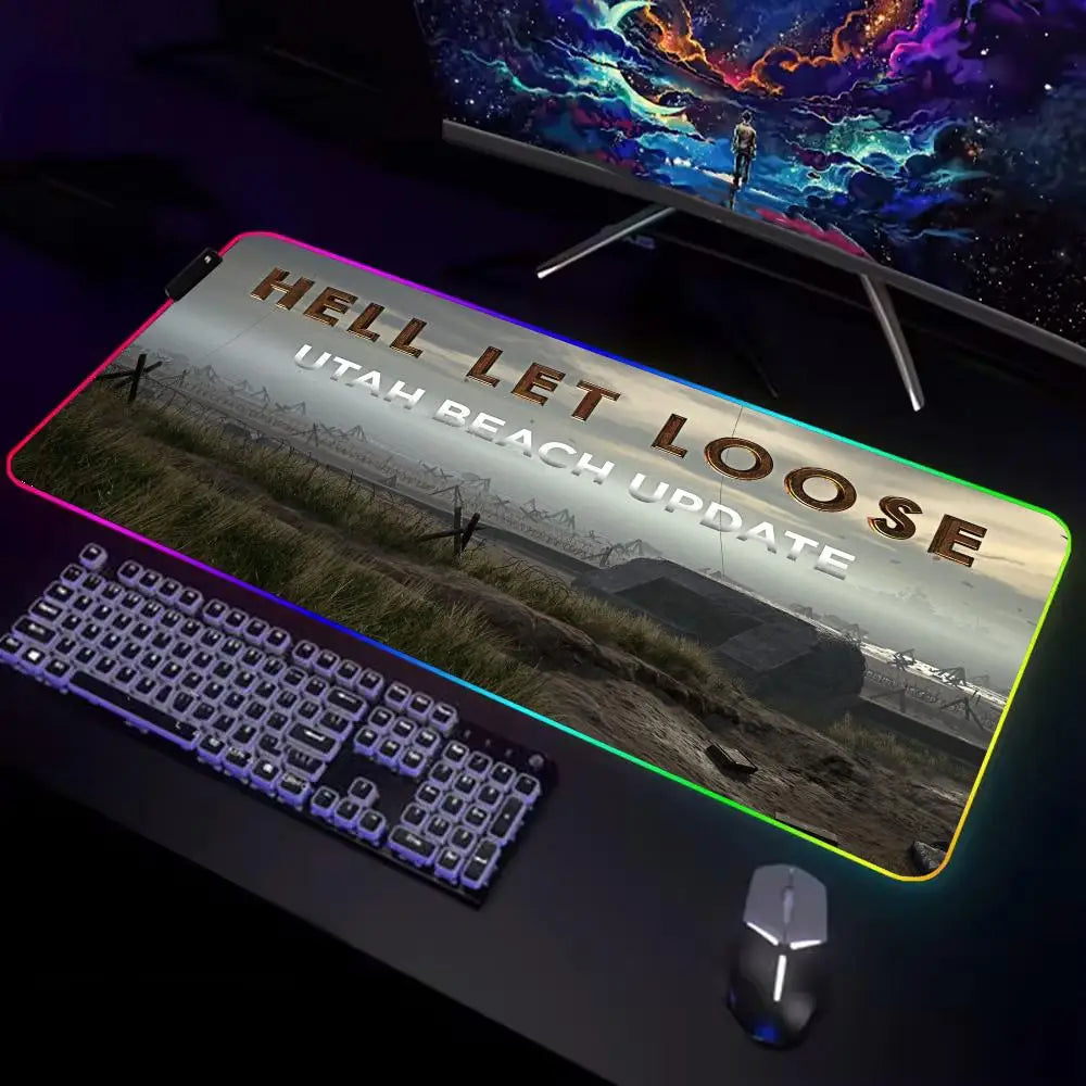 Skin Game Lies Of P Mouse Pad Gamer Rgb Desk Mat Back Light Led Mouse Setup Gaming Accessories Deskmat Big Mousepepad Backlight