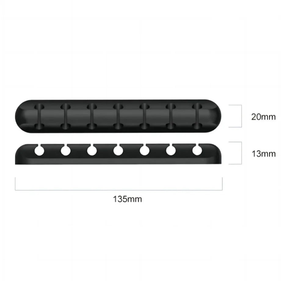 Grwibeou Cable Organizer Silicone USB Cable Winder Desktop Tidy Management Clips Cable Holder For Mouse Headphone Wire Organizer