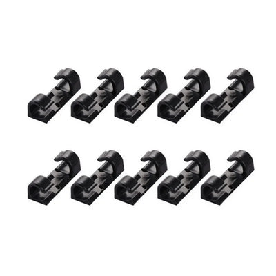 20PCS Cable Clips Organizer Self-Adhesive Drop Wire Holder Cord Management Tidy Fixed Clamp for TV PC Wire Cable Home Office