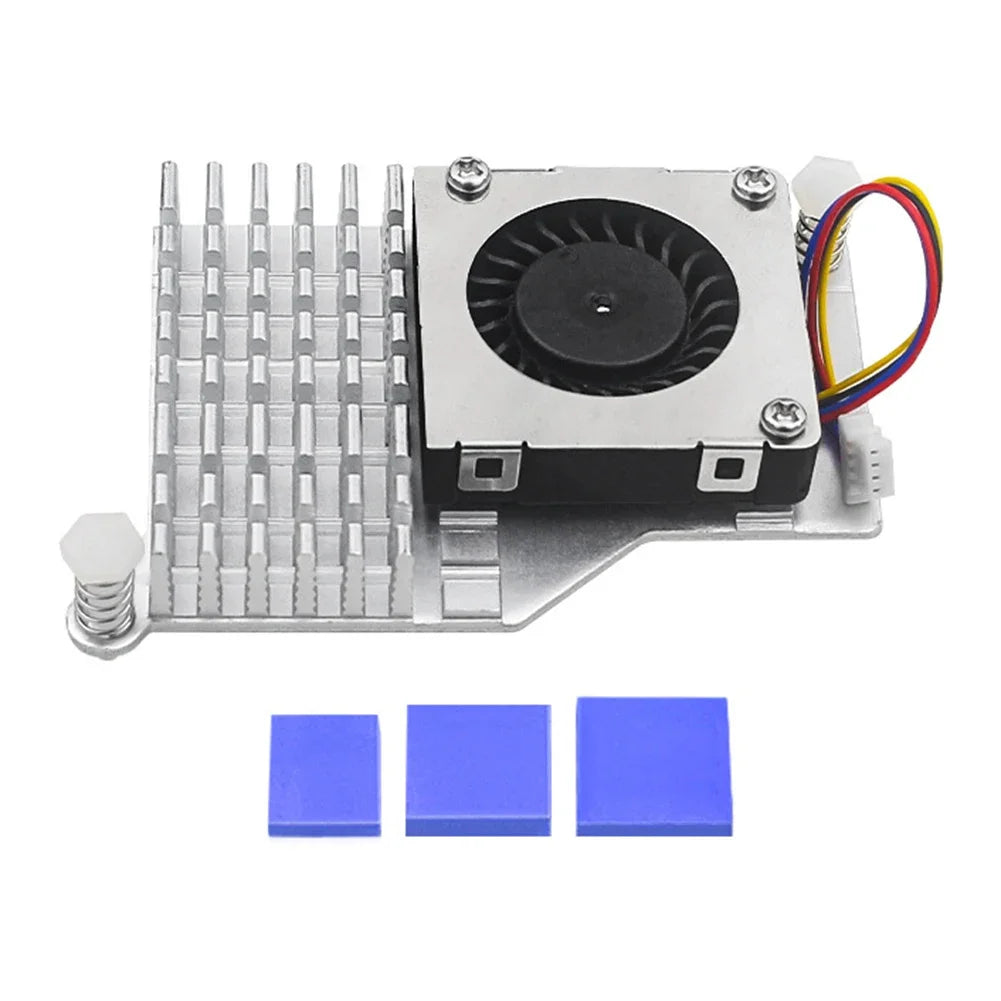 For Raspberry Pi 5 Active Cooler Official Fan Heatsink Compatible Holder Metal Heatsink Radiator Cooling Radiator