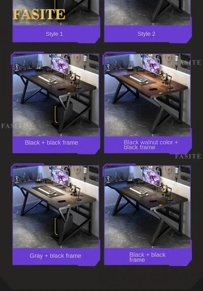 Desktop Gaming Tables Light Luxury Computer Desks Bedroom Desk Simple Office Desk and Chair Set Home Wooden Study Table