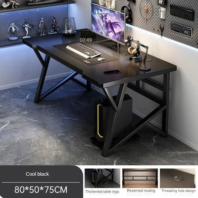 Desktop Gaming Tables Light Luxury Computer Desks Bedroom Desk Simple Office Desk and Chair Set Home Wooden Study Table