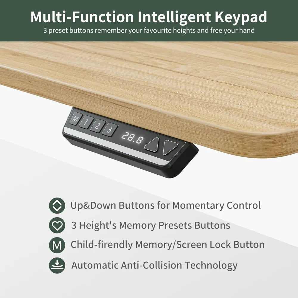 Triple Motor 75" L Shaped Standing Desk with 5 Drawers, Reversible Electric Standing Gaming Desk Adjustable Height, Office Desks